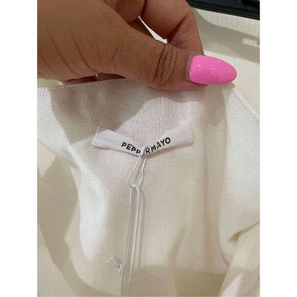 New with tags Peppermayo Linen Mini Dress size 8 - Picture 6 of 12